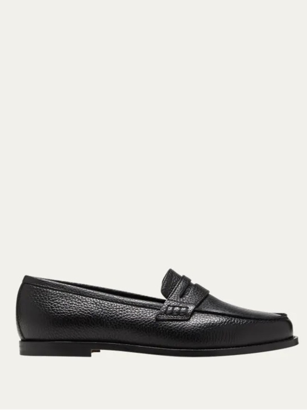 MANOLO BLAHNIK Perrita Leather Penny Loafers